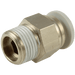 08MM X 1/4 BSPT GREY MALE STUD 10 BAR 2499-5501 - FluidAirFittings
