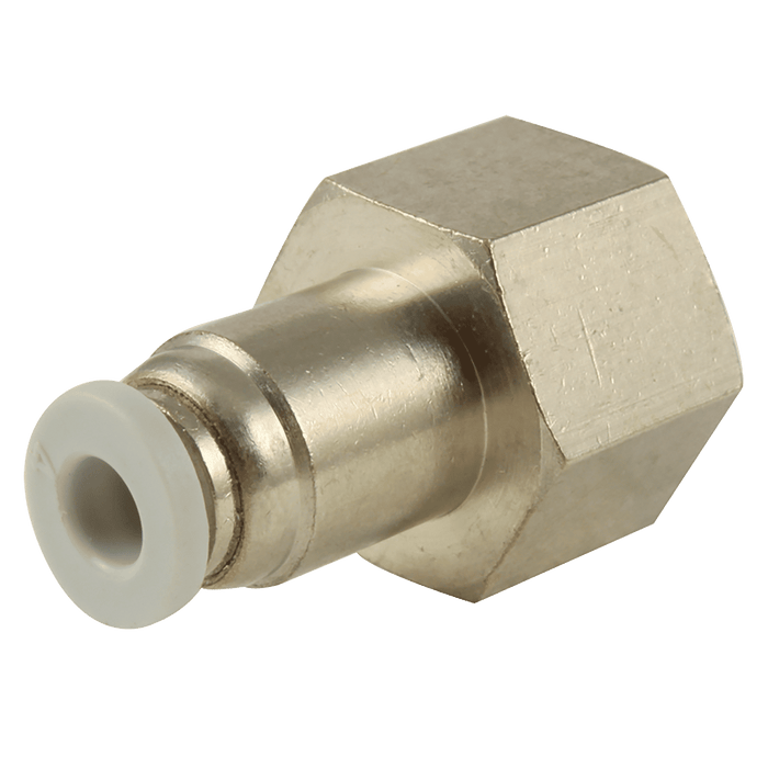 06MM X 1/4 BSPP GREY FEMALE STUD 10 BAR 2499-5472 - FluidAirFittings
