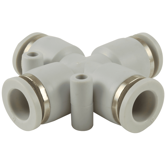 04MM GREY EQUAL CROSS 10 BAR 2499-5313 - FluidAirFittings