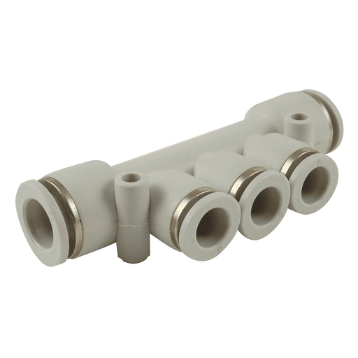 10MM IN 8MM OUT X3 X 3/8 BSPP MALE 10BAR 2499-5264 - FluidAirFittings