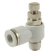 12MM X 1/4 BSPT GREY SPEED CONT. 10 BAR 2499-5216 - FluidAirFittings