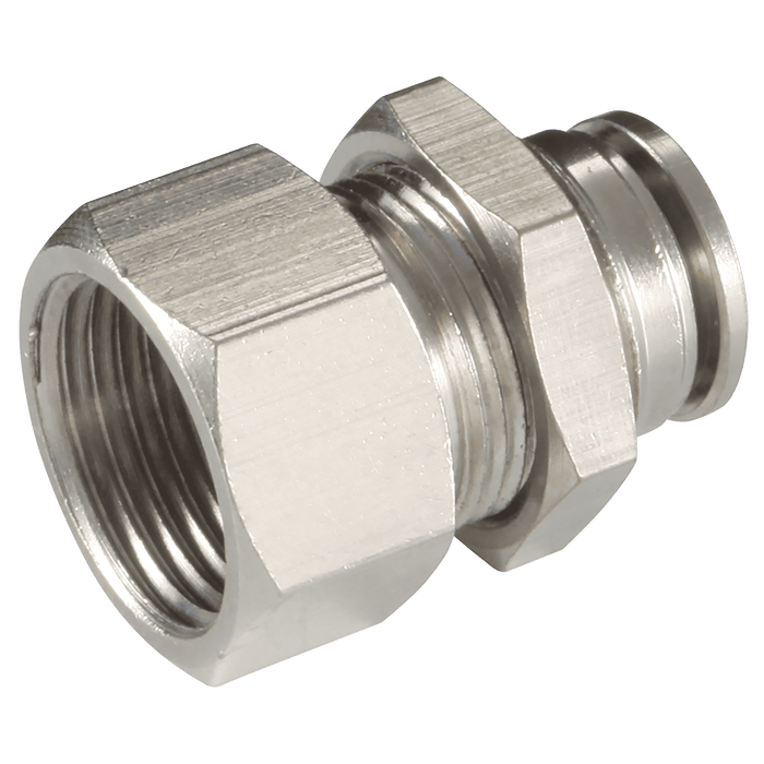 FT Pro 1/4" BSPP X 12MM BULKHD Straight Female MPMF4-G02 - FluidAirFittings