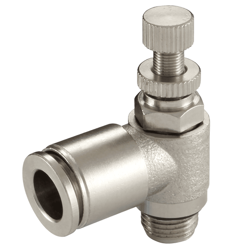 FT Pro 3/8" BSPP Male X 10MM OD Speed Control Valve MNSE10-G03 - FluidAirFittings