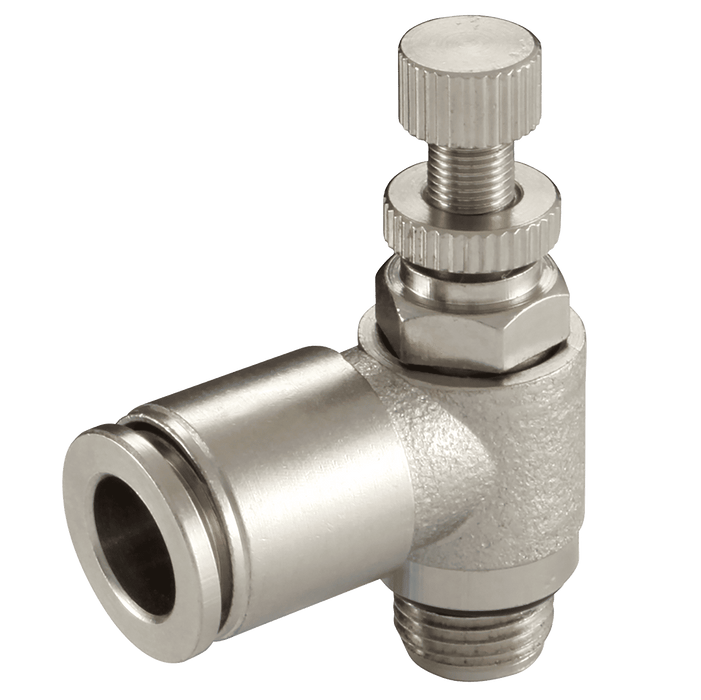 FT Pro 3/8" BSPP Male X 8MM OD Speed Control Valve MNSE8-G03 - FluidAirFittings