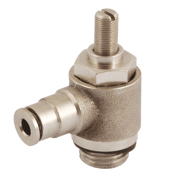 FT Pro 1/2" BSPP Male X 12MM OD Speed Control Valve MNSP12-G04 - FluidAirFittings