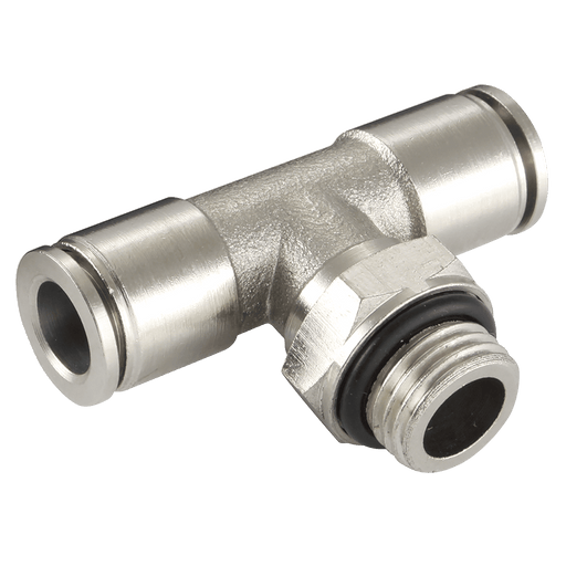 FT Pro 12MM X 1/2" BSPP Male Centre Leg Tee MPB12-G04 - FluidAirFittings