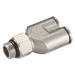 FT Pro 1/2" BSPT X 10MM OD Female Stud Y Piece MPWT10-G04 - FluidAirFittings
