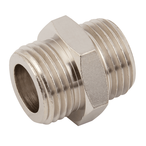 FT Pro 1/8" BSPP Male Straight Hex Nipple DN10/10 - FluidAirFittings