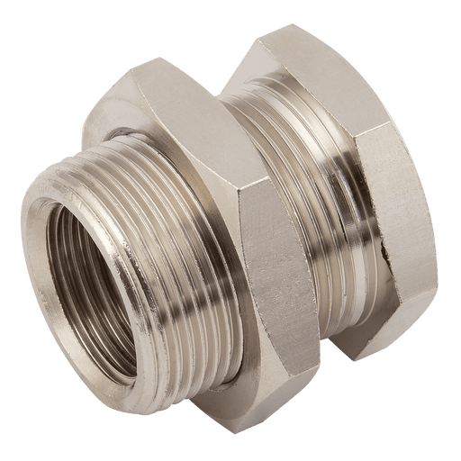 FT Pro M26 X 1.5 Metric Male X 3/8" BSPP Female Equal Bulkhead Connector 423750 - FluidAirFittings