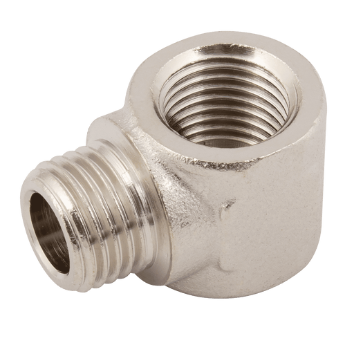 FT Pro 1/4" BSPP Male X 1/4" BSPP Female Equal Block Elbow 1523067 - FluidAirFittings