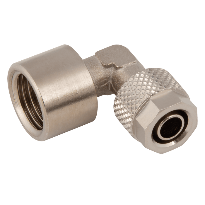 FT Pro - C5F-10/8-1/4 10/08MM OD X 1/4" BSPP Female Stud Elbow - FluidAirFittings