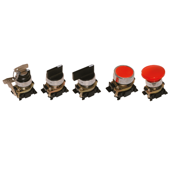 Aircomp Stampotecnica Red 40MM Push Lock Mushroom Actuator Valve 2038-7585 - FluidAirFittings