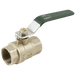 FT Pro - 2046-1729 3/4" BSP Brass Ball Valve Green Steel Long Handle - FluidAirFittings