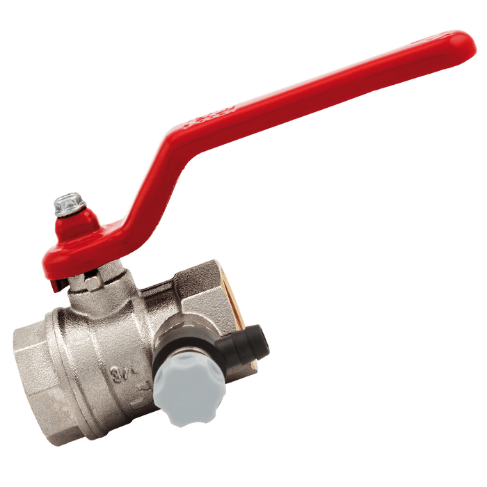 ITAP 1.1/4" BSPF BSPP Brass Ball Valve with Drain Valve IT115-114 - FluidAirFittings