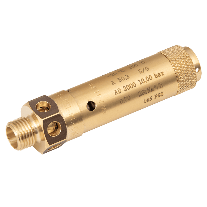 FT Pro - 2020-8914 11.0 Bar 1/4" BSPM Pressure Safety Valve - FluidAirFittings