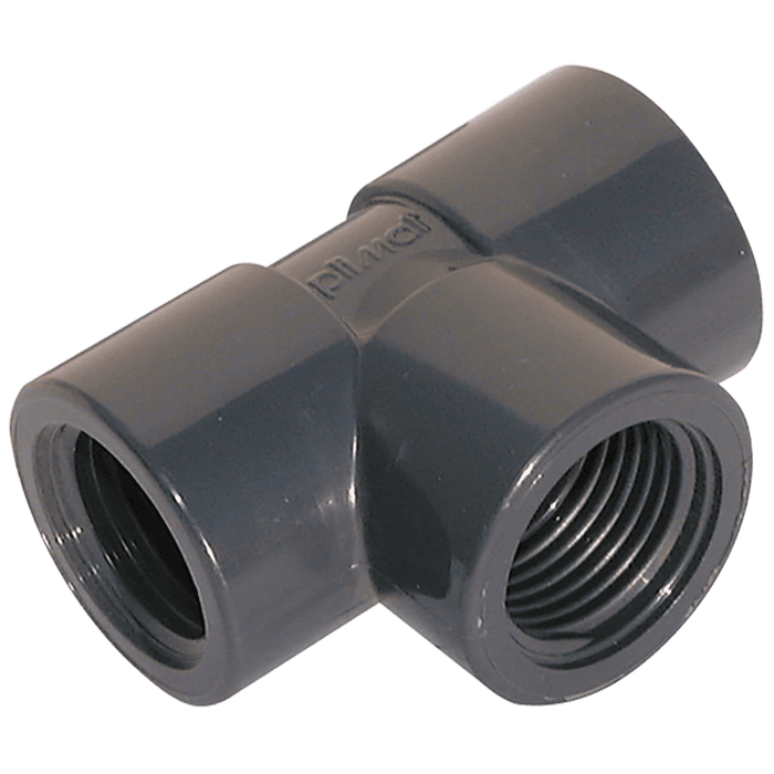 Comer 3/8" BSPP Female Equal Tee PVT38 - FluidAirFittings