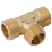 FT Pro 1/4" BSPT Male Equal Tee UP9-14 - FluidAirFittings