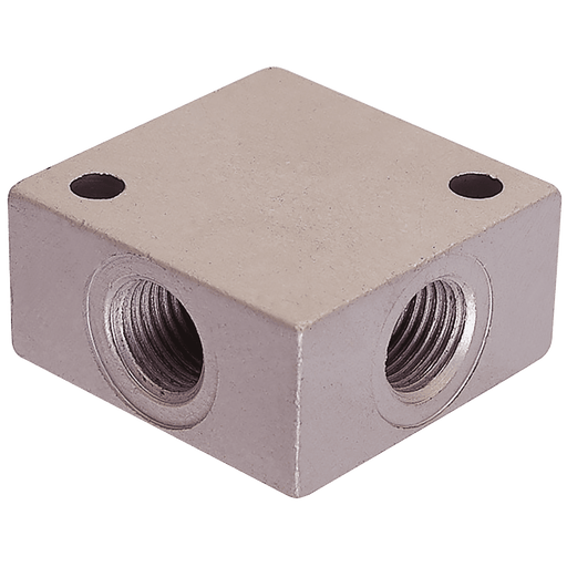 FT Pro 1/4" BSP Equal Female Cross Aluminium MAN-145.4 - FluidAirFittings