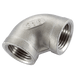 Haitima 3/8" BSP Female Equal Elbow 90 SS 316 EE-38 - FluidAirFittings