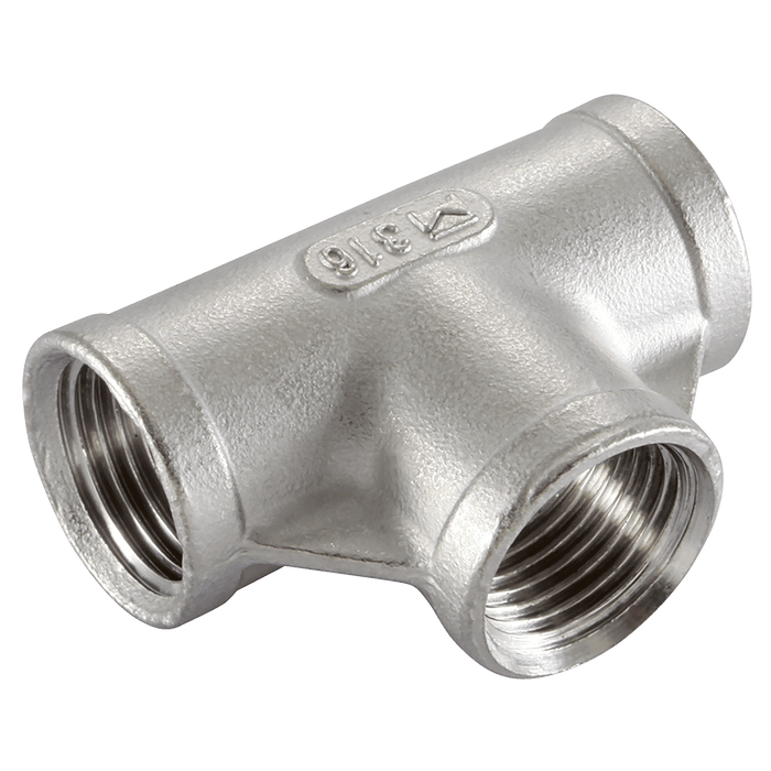Haitima 3/8" BSPP Female Equal Tee ET-38 - FluidAirFittings