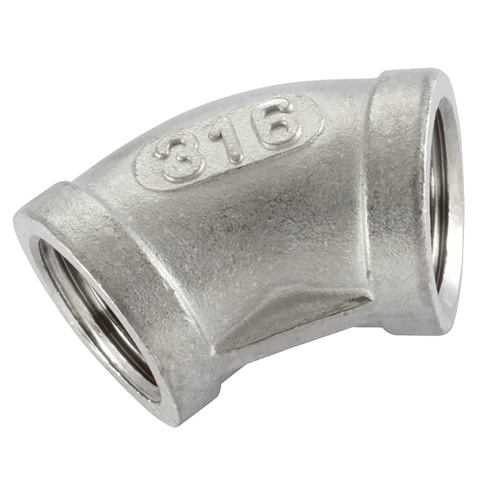 Haitima 1" BSP Female Equal Elbow 45 SS 316 OE-1 - FluidAirFittings