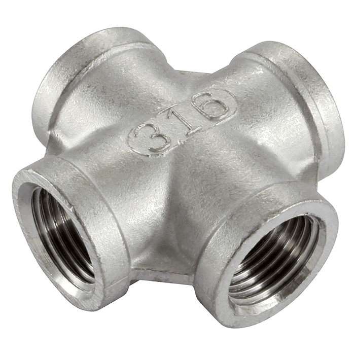 Haitima SS Equal Cross 1.1/4" BSP Female EC-114 - FluidAirFittings