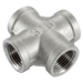Haitima SS Equal Cross 1.1/4" BSP Female EC-114 - FluidAirFittings