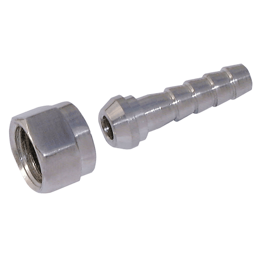 FT Pro - FH52/50SS 2" BSPP Female Cone Nut X 2" Hose Tail SS - FluidAirFittings