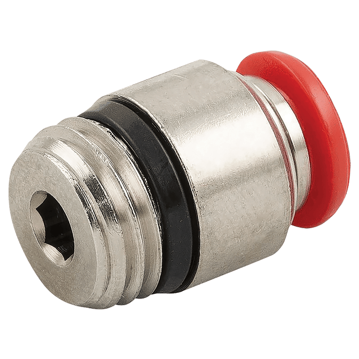 Aignep 04MM OD X 1/8" BSPT Male Stud Push-in P20-4-1/8 - FluidAirFittings