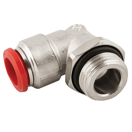 Aignep 12MM OD X 1/4" BSPP Male SW Elbow P8-12-1/4 - FluidAirFittings