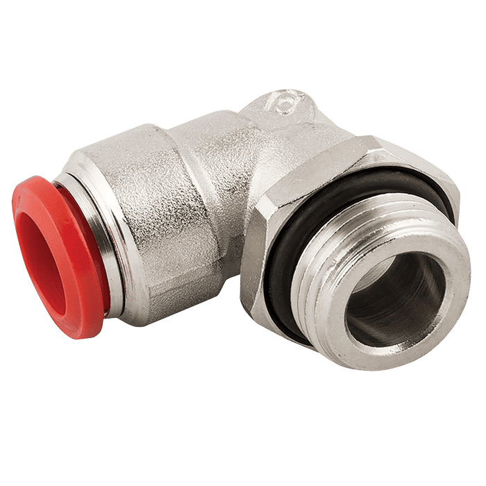 Aignep 12MM OD X 1/4" BSPP Male SW Elbow P8-12-1/4 - FluidAirFittings