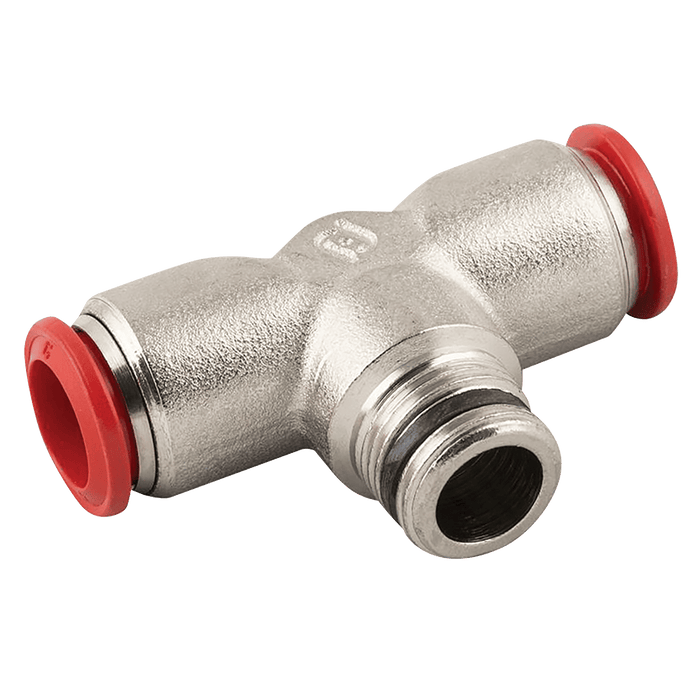 Aignep 08MM OD X 1/8" BSPT Male Branch Tee P10-8-1/8 - FluidAirFittings