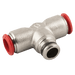Aignep 08MM OD X 1/8" BSPT Male Branch Tee P10-8-1/8 - FluidAirFittings