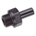 John Guest 1/4" BSPP Male X 06MM OD Stem Adaptor PM050612E - FluidAirFittings