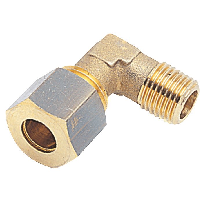 Aignep 1/2" BSPT Male X 10MM OD Male Stud Elbow 13280-10-12 - FluidAirFittings