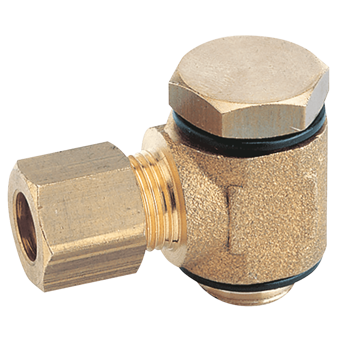 Aignep 1/8" BSPP Male X 6MM OD Single Banjo Body with Stem 13550-6-18 - FluidAirFittings