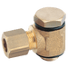 Aignep 1/8" BSPP Male X 6MM OD Single Banjo Body with Stem 13550-6-18 - FluidAirFittings