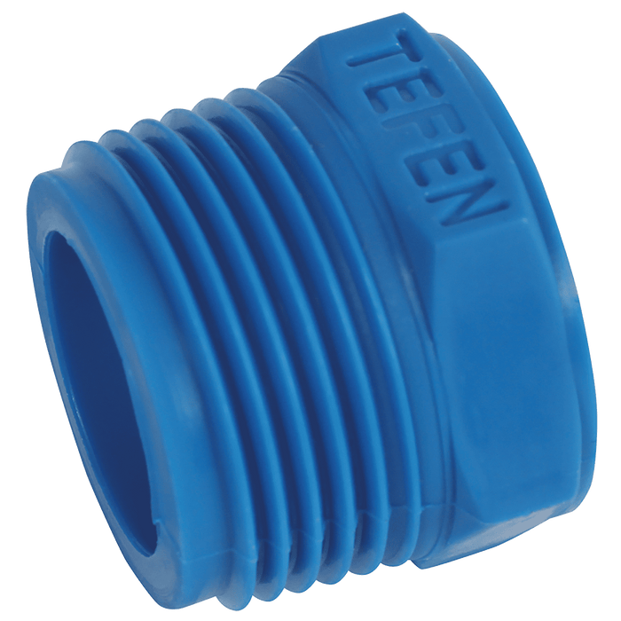 Tefen 3/8" BSPT Male X 1/4" BSPT Female Reducing Bush PN4-38-14 - FluidAirFittings