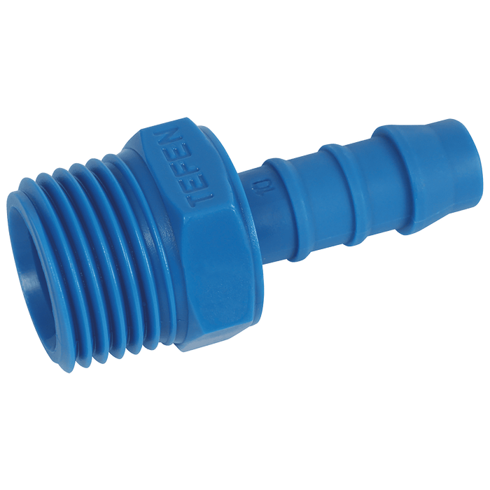 Tefen 1/8" BSPT Male X Hose Tail PN15-5-18 - FluidAirFittings