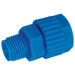 Tefen 1/8" BSPT Male X 6 X 4MM OD Male Connector PP1-6-18 - FluidAirFittings