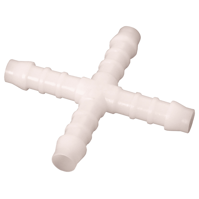 Norma 04MM ID Equal Cross Push-On White NOR-KS4 - FluidAirFittings