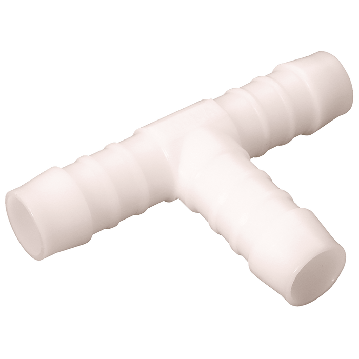 Norma 05MM ID Equal Push-On Tee White NOR-TS5 - FluidAirFittings