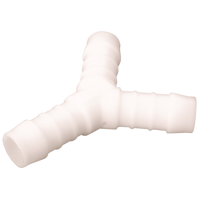 Norma 06MM ID Equal Y Piece Push-On White NOR-YS6 - FluidAirFittings