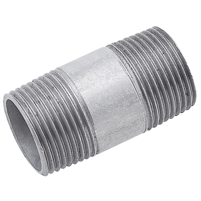 FT Pro 1.1/4" BSPT X 125MM Barrel Nipple Galvanised MIB-114X125 - FluidAirFittings