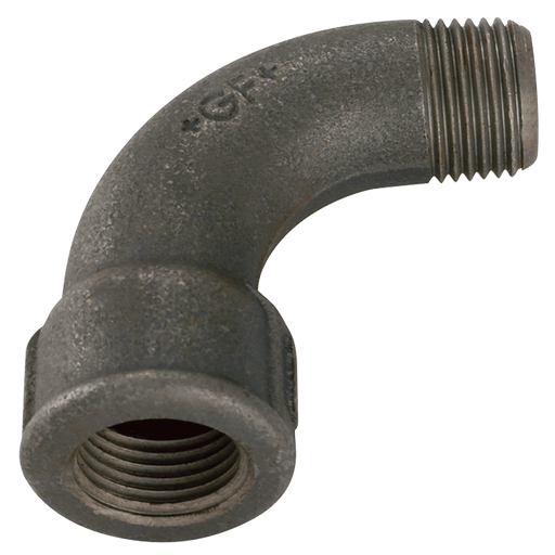 GF 1.1/4" BSP/T Male/Female Long Bend Black GF1 GF1-114N - FluidAirFittings