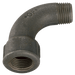 GF 1.1/4" BSP/T Male/Female Long Bend Black GF1 GF1-114N - FluidAirFittings