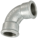 GF 1.1/4" BSPP Fem/Fem Short Bend Galvanised GF2AG GF2A-114 - FluidAirFittings