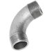 GF 1" BSPT Male Equal Bend Galvanised GF3G GF3-1 - FluidAirFittings