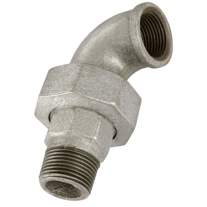 GF 1" BSP/T Male/Female T/Seat 90° Galvanised GF98G GF98-1 - FluidAirFittings