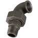 GF 1.1/4" BSP/T Male/Female T/Seat 90° Black GF98 GF98-114N - FluidAirFittings